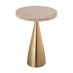 Celeste Ribbed Side Table