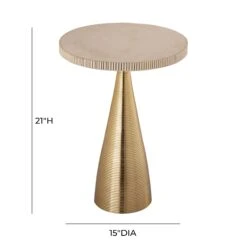 Celeste Ribbed Side Table -TOV Furniture Store TOV OC18353.media .08