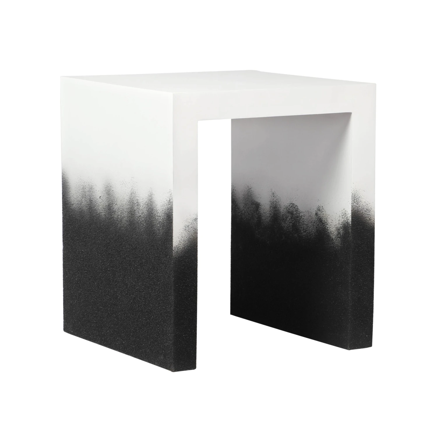 Matra Black And White End Table 1 Matra Black And White End Table