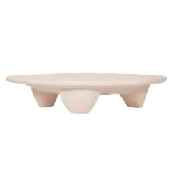 Athen Nude Faux Stone Coffee Table -TOV Furniture Store TOV OC18502 2