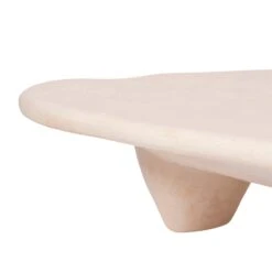 Athen Nude Faux Stone Coffee Table -TOV Furniture Store TOV OC18502 3