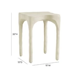 Skully Cream Textured Side Table 9 Skully Cream Textured Side Table -TOV Furniture Store TOV OC18622.media .05