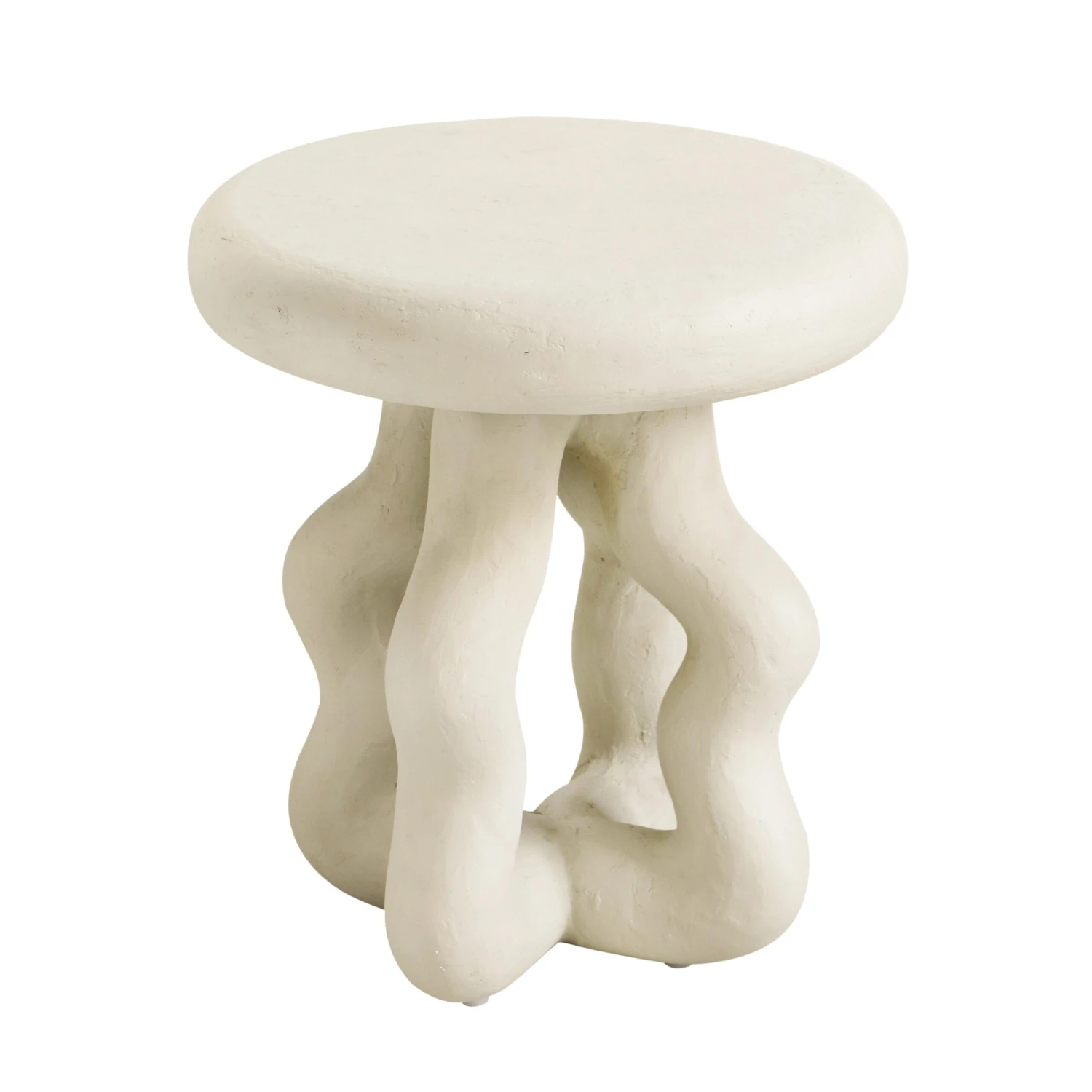 Maddie Cream Textured Side Table 3 Maddie Cream Textured Side Table - Image 3