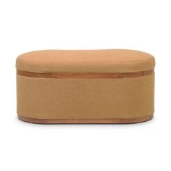 Olivier Boucle Oval Storage Ottoman -TOV Furniture Store TOV OC18722.media .04 3650f005 53c3 4e50 a1ee 1be055893c70