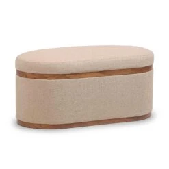 Olivier Boucle Oval Storage Ottoman -TOV Furniture Store TOV OC18723.media .01 7efe8f27 2565 4d05 8cb9 55e9d939cf32