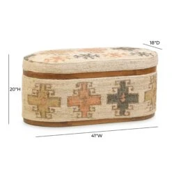 Olivier Cotton Oval Storage Ottoman -TOV Furniture Store TOV OC18724.media .09