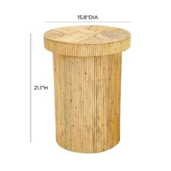 Acadia Rattan Side Table -TOV Furniture Store TOV OC21008.media .08