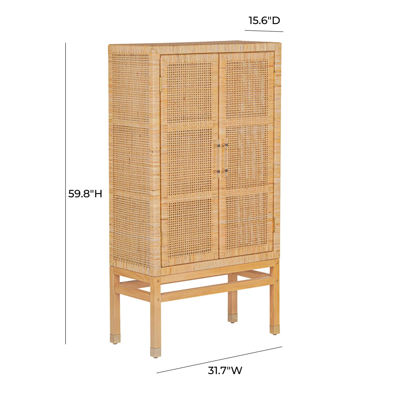 Amara Woven Rattan Cabinet 6 Amara Woven Rattan Cabinet - Image 6