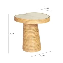 Felicia Lilypad Side Table -TOV Furniture Store TOV OC21019.media .07 081c5a8c 4d16 4f1c b5c7 5611535ba264