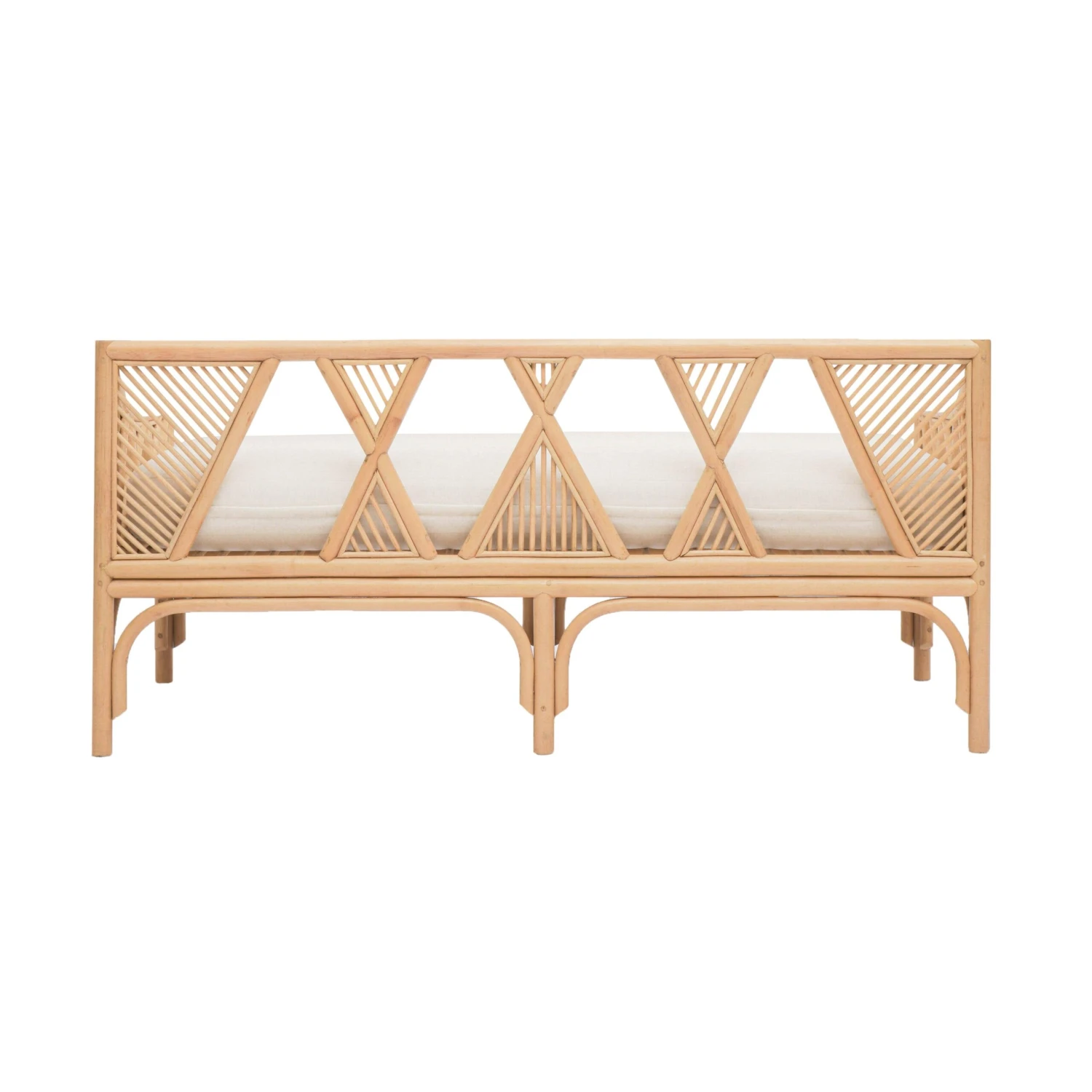 Jayla Natural Rattan Bench 4 Jayla Natural Rattan Bench - Image 4