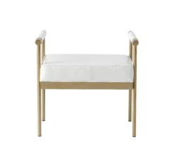 Diva White Performance Vegan Leather Bench -TOV Furniture Store TOV OC3714.media .03 e1208da2 83dd 4104 81c7 443c3d948414