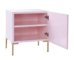 Anna Pink Lacquer Side Table -TOV Furniture Store TOV OC4106 4