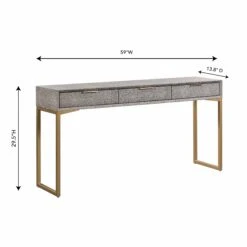 Pesce Shagreen Console Table 13 Pesce Shagreen Console Table -TOV Furniture Store TOV OC44014 D