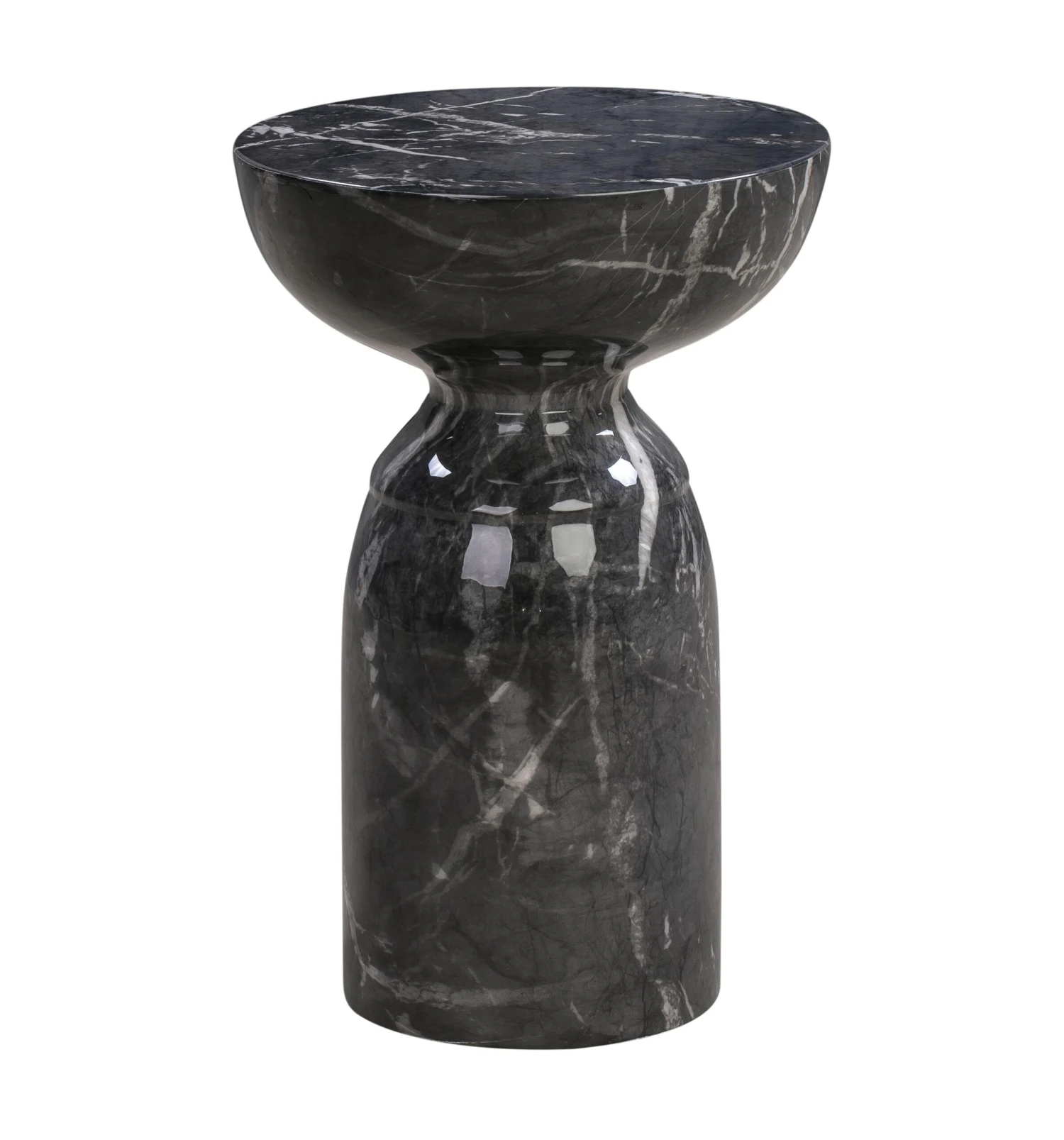 Rue Marble Indoor / Outdoor Round Side Table 9 Rue Marble Indoor / Outdoor Round Side Table - Image 9