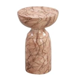 Rue Marble Indoor / Outdoor Round Side Table