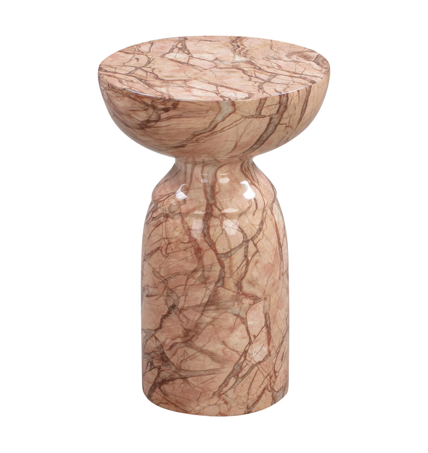 Rue Marble Indoor / Outdoor Round Side Table 1 Rue Marble Indoor / Outdoor Round Side Table