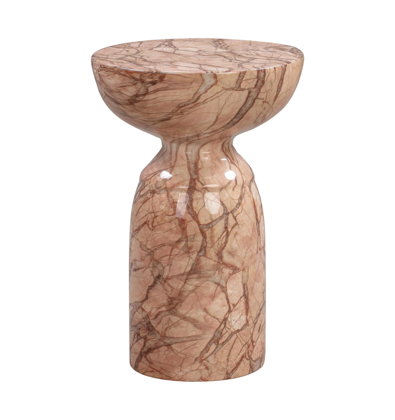 Rue Marble Indoor / Outdoor Round Side Table 3 Rue Marble Indoor / Outdoor Round Side Table - Image 3