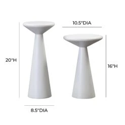 Gianna Concrete Accent Tables - Set Of 2 11 Gianna Concrete Accent Tables - Set Of 2 -TOV Furniture Store TOV OC44116.media .06