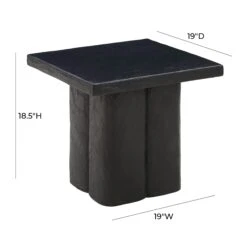 Kayla Concrete Indoor / Outdoor Side Table -TOV Furniture Store TOV OC44164.media .06