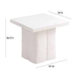 Kayla Concrete Indoor / Outdoor Side Table -TOV Furniture Store TOV OC44165.media .06