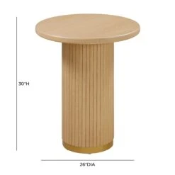 Chelsea Oak Wood Entry Table -TOV Furniture Store TOV OC44173 D