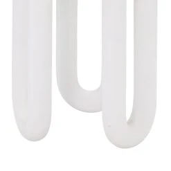 Tildy White Concrete Indoor / Outdoor Round Side Table -TOV Furniture Store TOV OC44176.media .05