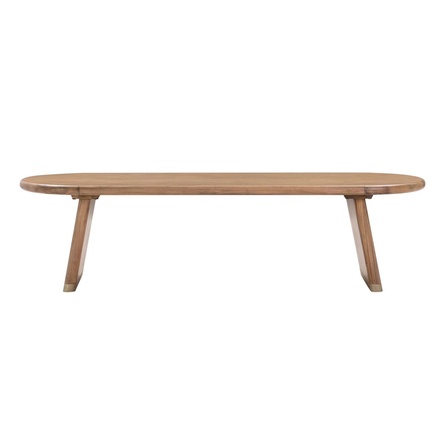 Samantha Cognac Acacia Bench With Boucle Seat 5 Samantha Cognac Acacia Bench With Boucle Seat - Image 5