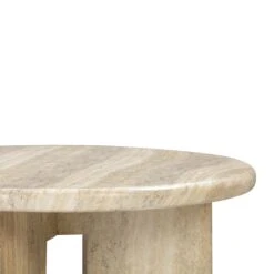 Patrizia Faux Travertine Concrete Indoor / Outdoor Round Coffee Table -TOV Furniture Store TOV OC54246.media .05