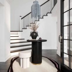 Chelsea Oak Wood Entry Table -TOV Furniture Store TOV OC54262.media .02