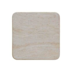 Brut Travertine & Breccia Concrete Indoor / Outdoor Side Table -TOV Furniture Store TOV OC54357.media .03