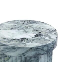 Serafina Marble Pattern Concrete Indoor / Outdoor Side Table 8 Serafina Marble Pattern Concrete Indoor / Outdoor Side Table -TOV Furniture Store TOV OC54360.media .03