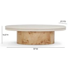 Tanner Natural Burl And Cream Ash Coffee Table 11 Tanner Natural Burl And Cream Ash Coffee Table -TOV Furniture Store TOV OC54377.media .06