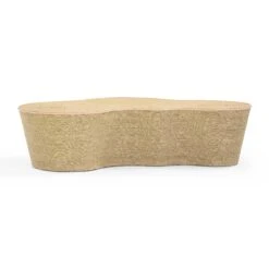 Slab Natural Seagrass Coffee Table -TOV Furniture Store TOV OC54382.media .03