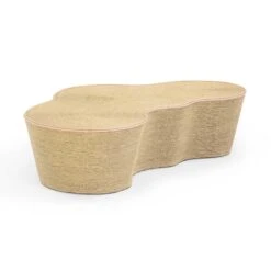 Slab Natural Seagrass Coffee Table -TOV Furniture Store TOV OC54382.media .06