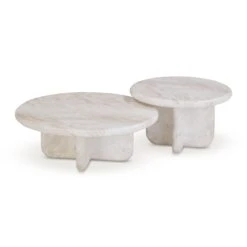 Juju Nesting Indoor/Outdoor Marble Coffee Tables 11 Juju Nesting Indoor/Outdoor Marble Coffee Tables -TOV Furniture Store TOV OC54400 OC54401.media .02