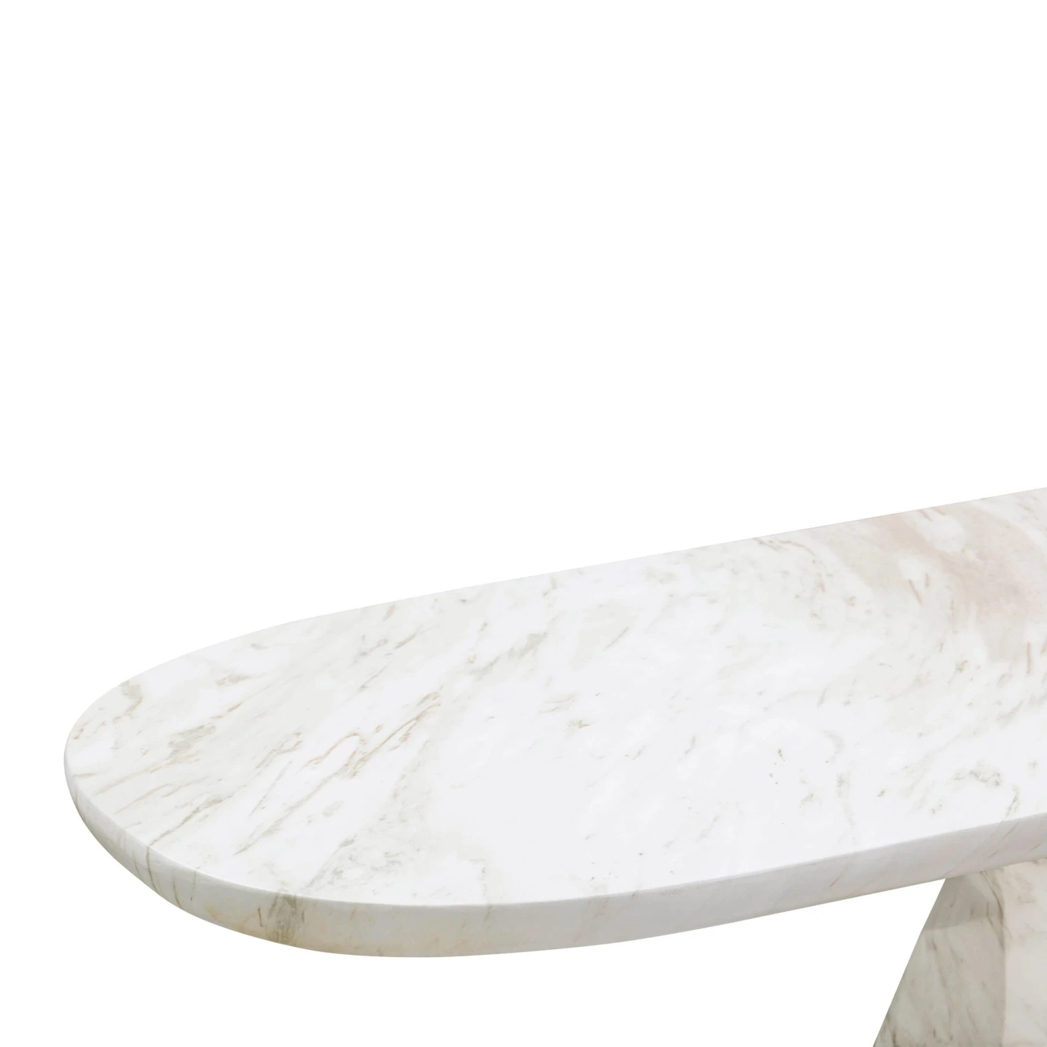 Esme Faux Marble Indoor / Outdoor Long Console Table 6 Esme Faux Marble Indoor / Outdoor Long Console Table - Image 6