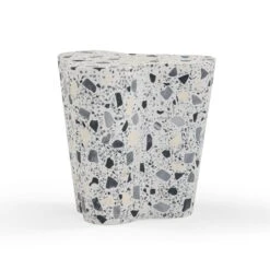 Slab Terrazzo Indoor/Outdoor Side Table 33 Slab Terrazzo Indoor/Outdoor Side Table -TOV Furniture Store TOV OC54435.media .04