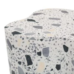 Slab Terrazzo Indoor/Outdoor Side Table 36 Slab Terrazzo Indoor/Outdoor Side Table -TOV Furniture Store TOV OC54435.media .07