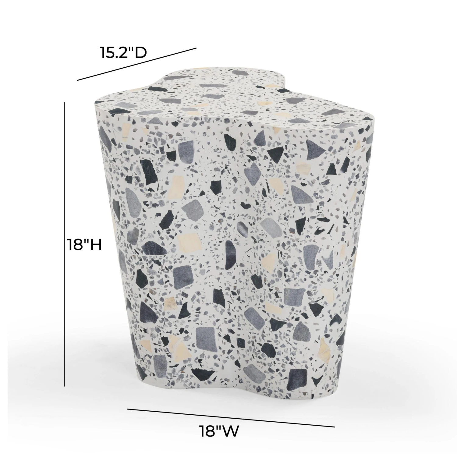 Slab Terrazzo Indoor/Outdoor Side Table 20 Slab Terrazzo Indoor/Outdoor Side Table - Image 20