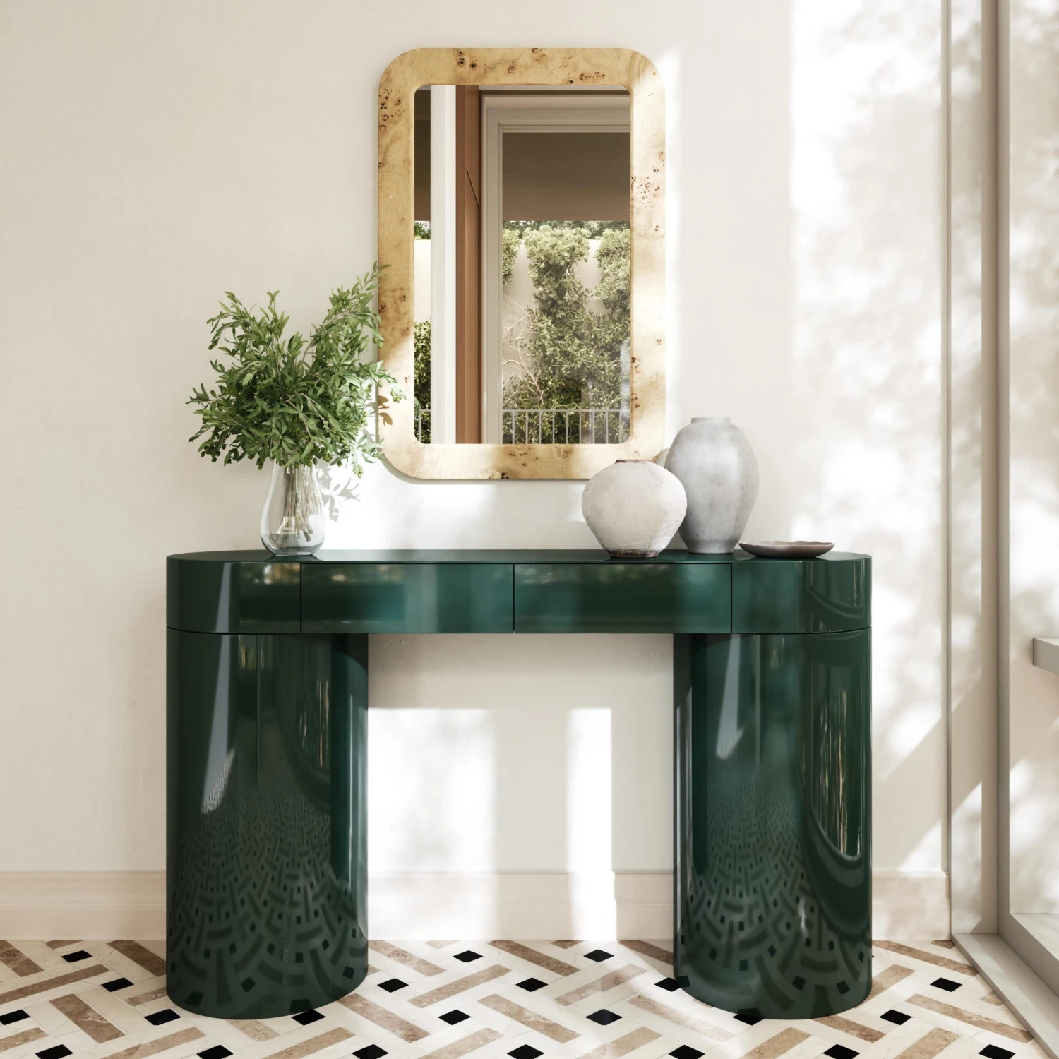 Mira High Gloss Console Table 2 Mira High Gloss Console Table - Image 2