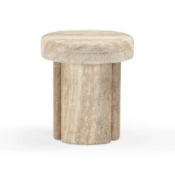 Sheila Textured Concrete Indoor / Outdoor Side Table -TOV Furniture Store TOV OC54466.media .03