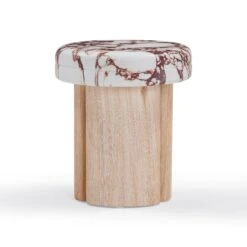 Sheila Textured Concrete Indoor / Outdoor Side Table -TOV Furniture Store TOV OC54467.media .02