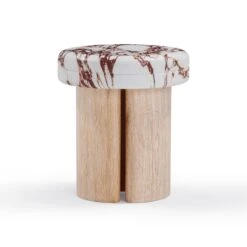 Sheila Textured Concrete Indoor / Outdoor Side Table -TOV Furniture Store TOV OC54467.media .03