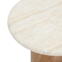 Cynthia Travertine Concrete Indoor / Outdoor Side Table 16 Cynthia Travertine Concrete Indoor / Outdoor Side Table -TOV Furniture Store TOV OC54483.media .07