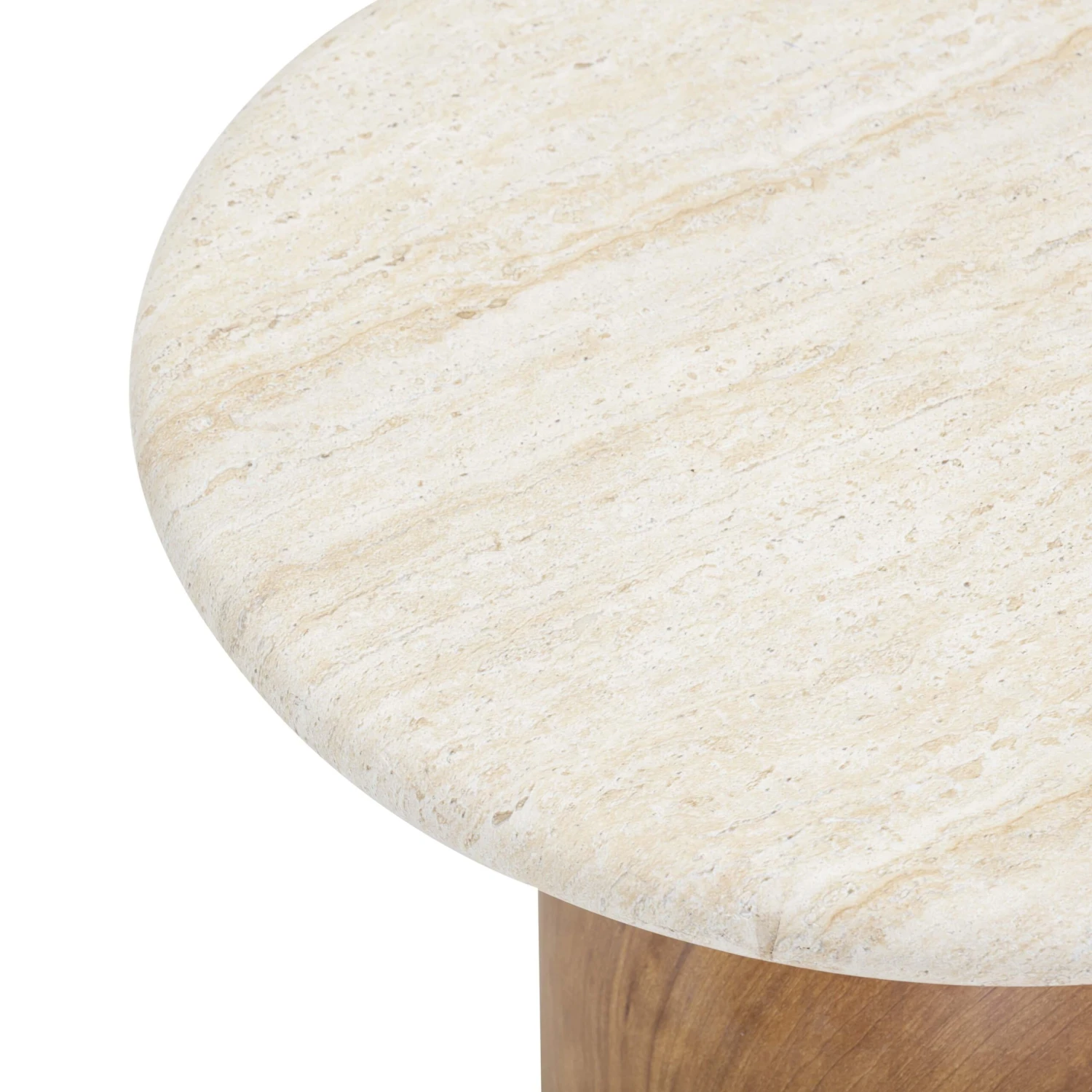 Cynthia Travertine Concrete Indoor / Outdoor Side Table 7 Cynthia Travertine Concrete Indoor / Outdoor Side Table - Image 7