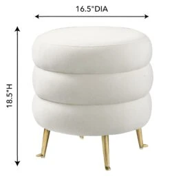 Ladder Velvet Ottoman 9 Ladder Velvet Ottoman -TOV Furniture Store TOV OC6180.media .05