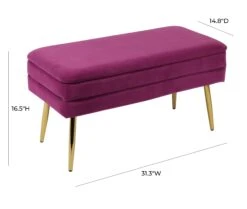 Ziva Velvet Storage Bench -TOV Furniture Store TOV OC6464.media .06 7b23f2a6 d0f2 4db4 be71 1b1127486892