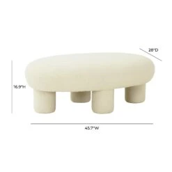 Discus Boucle Ottoman -TOV Furniture Store TOV OC68105.media .04 1129b5a4 4040 4288 9adf 4e66a88053e9