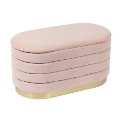 Lillian Velvet Storage Bench