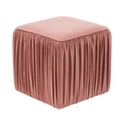 Morgan Pleated Velvet Ottoman -TOV Furniture Store TOV OC68215.media .04